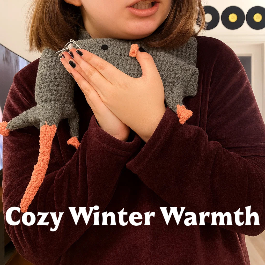 🧣Handmade Knitted Mouse Scarf