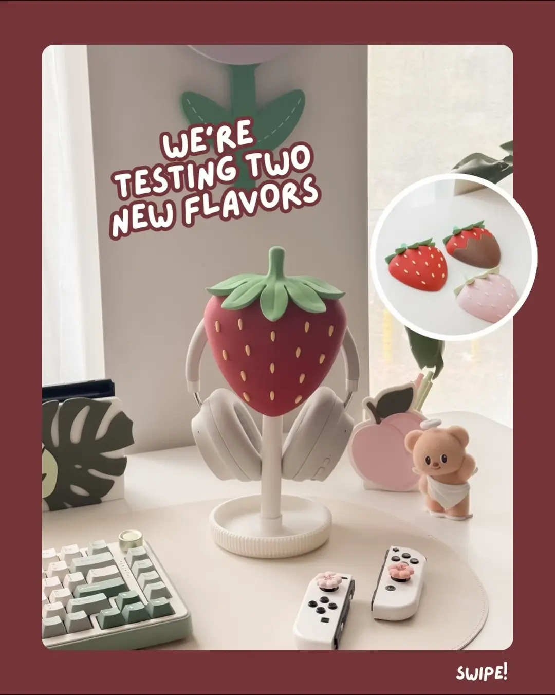 Strawberry   Headphone   Stand