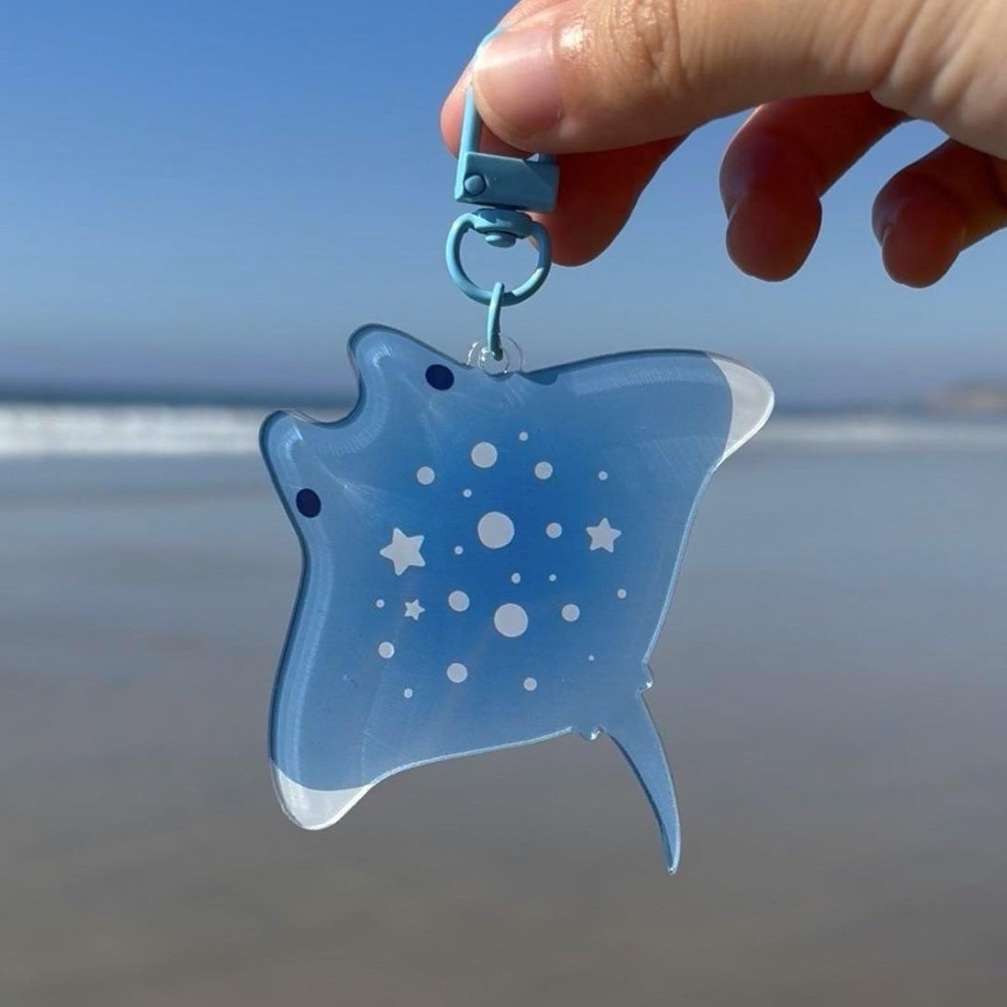 ocean critters acrylic charms