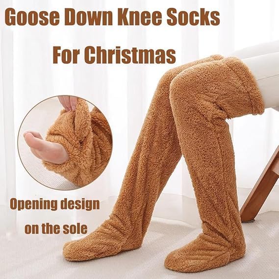 Goose Down Knee Socks