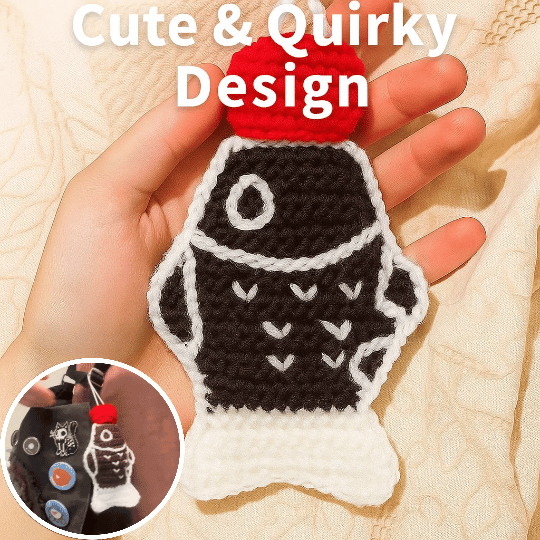 🐟 Handmade Crochet Fish-Shaped Lipstick Purse